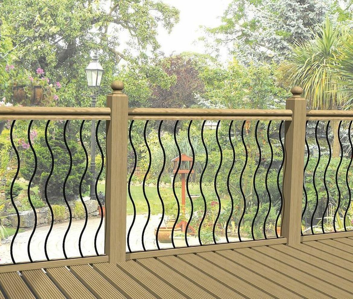 Wave Metal Decking Spindle Panel - Woodstoc - Outside Made Better