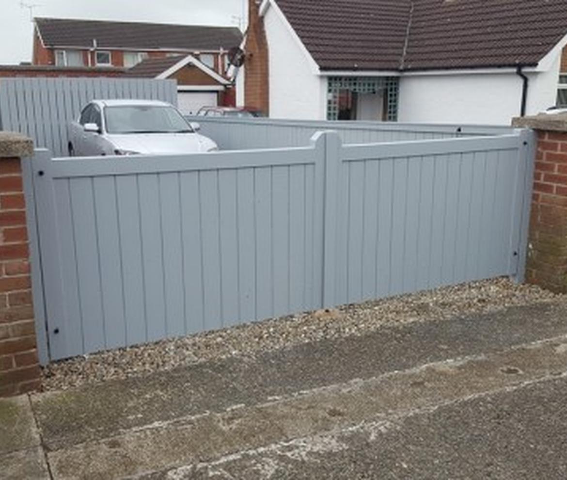 Double Leaf Mortice & Tenon Gates (69mm) - Driveway Gates