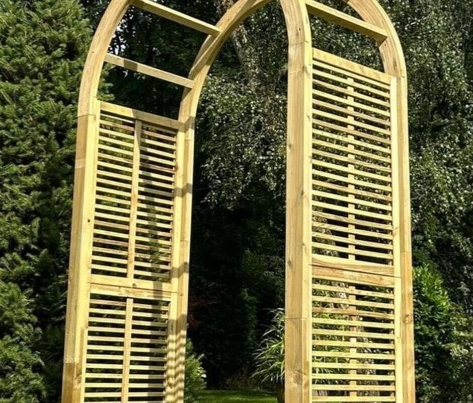 Woodstoc Contemporary Rose Arch - 
