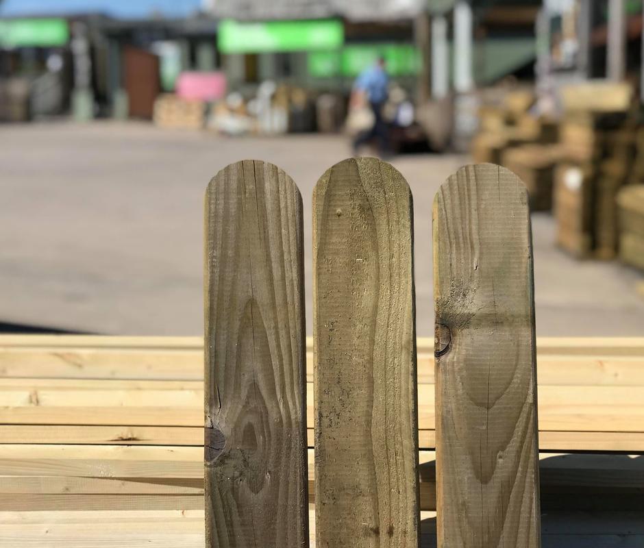 Round Top Fence Boards 94mm x 16mm - 